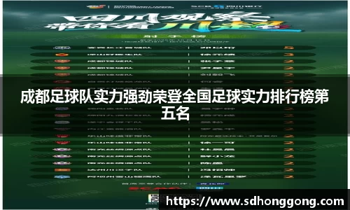 成都足球队实力强劲荣登全国足球实力排行榜第五名